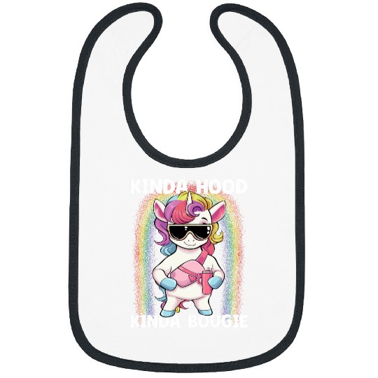 Kinda Hood Kinda Bougie Unicorns Bougie Women Bibs