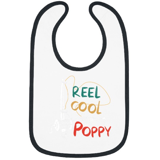Reel Cool Poppy Fishing Grandpa Bibs