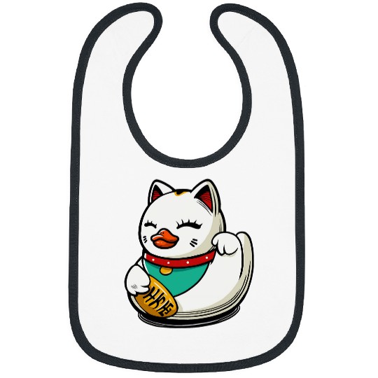 Duck Pet Manekineko Lucky Cat Duck Bibs