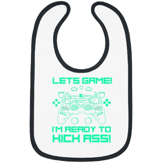 Retro Gamer Gifts Funny Gaming Controller Bibs