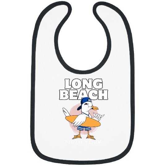 LONG BEACH NEW YORK vintages Surf Retro Surfing Bibs