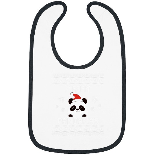 Panda Pet Ugly Christmas Sweater for Holidays Bibs