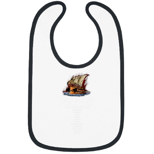 Sea Peoples World Tour Mycanean Greek Egyptian History Bibs