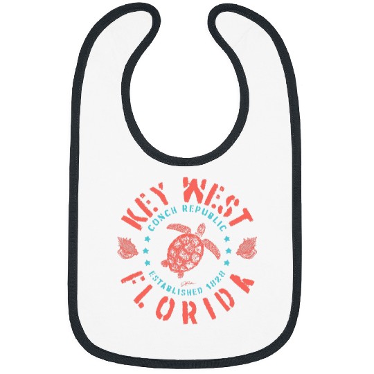 Turtle Pet Key West Florida Conch Republic Sea Turtle 1 Bibs