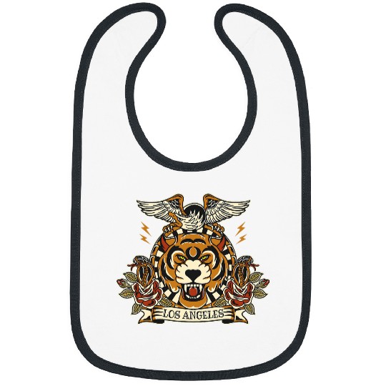 Los Angeles Old School Tattoo traditional American Vintage Bibs
