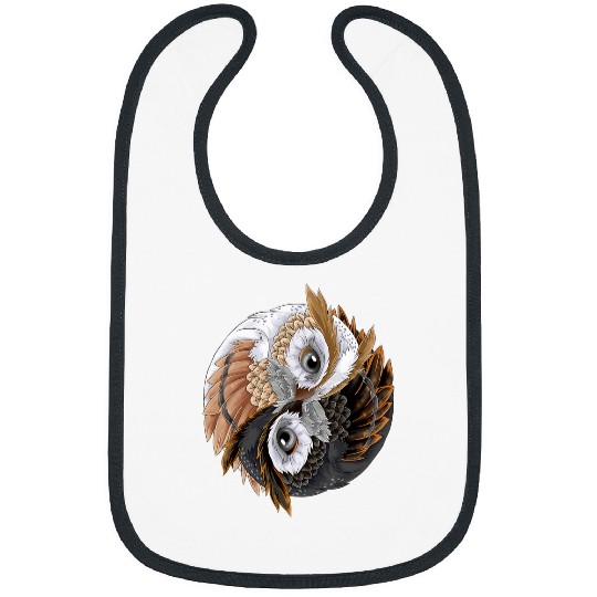 Owl Pet Ying Yang Owl Yin Qigong Tai Chi Owls Bibs