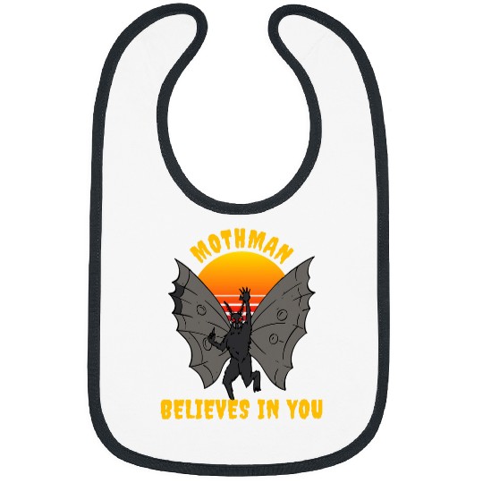 Retro vintages Believe Cryptid Mythical Monster Mothman Bibs