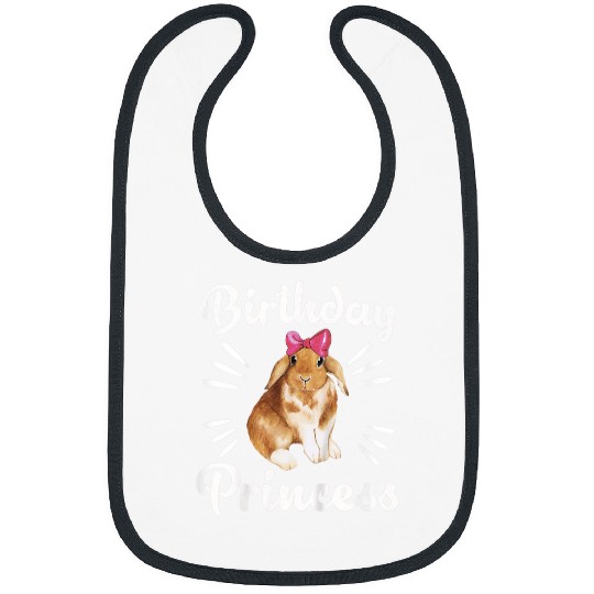 Kids Birthday Princess Party Animal Cool Cute bunny rabbit Bibs