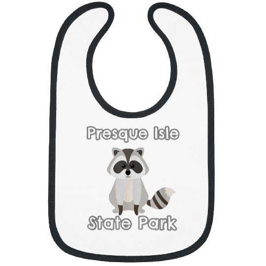 Raccoon Pet Presque Isle State Park Pennsylvania Vacation Cute Raccoon Bibs