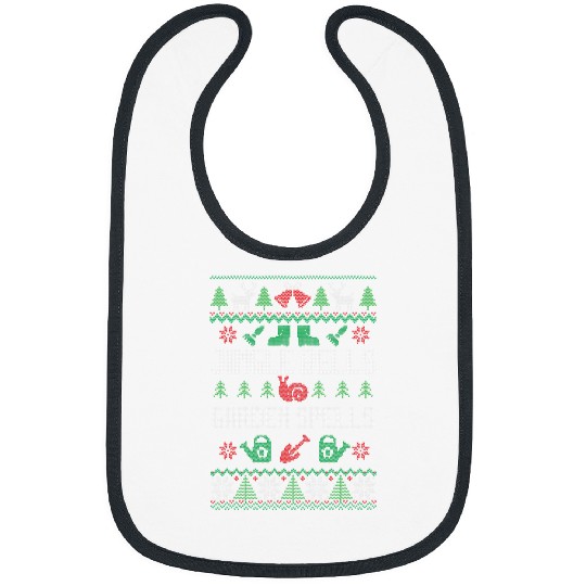 Jingle Bells Garden Spells Ugly xmass Gardening Christmas Bibs