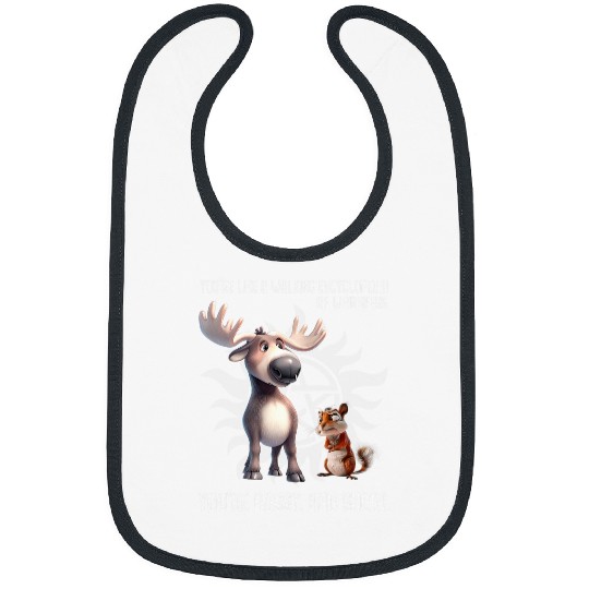 Squirrel Pet Moose and Squirrel Funny SPN Bibs