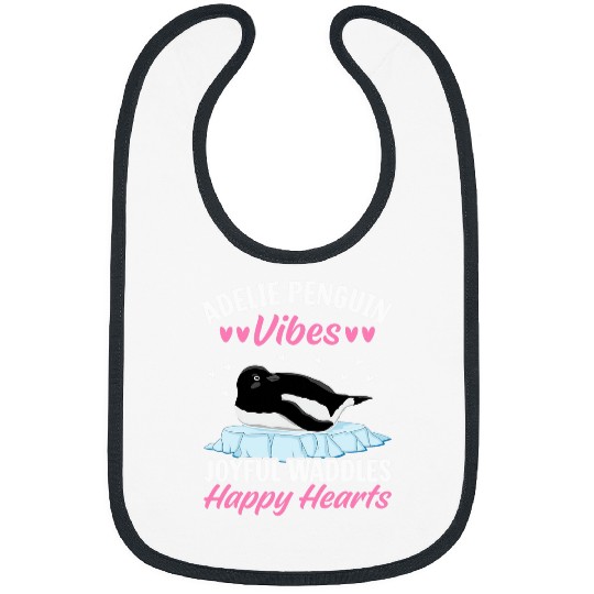 Penguin Pet Adelie Penguin Vibes Joyful Waddles Happy Hearts Penguin Bibs