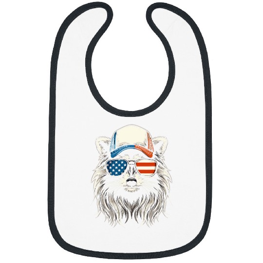 Raccoon Pet Redneck Raccoon Mullet White Trash Party Attire 4th July Bibs