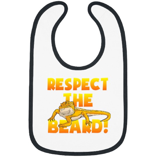 Respect The Beard Bearded Dragon Youth Bibs