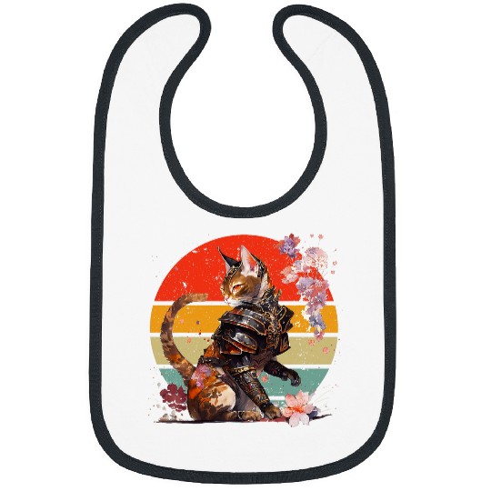 Japanese samurai cat tattoo kawaii ninja cat 15 Bibs