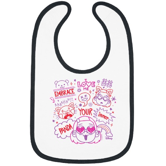Panda Pet Turning Red Embrace Your Inner Panda Bibs