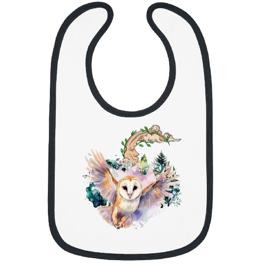 Owl Pet Barn Owl Idea For Kids Ornithology Crescent Moon With Owl Bibs