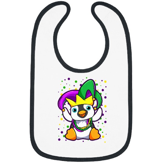 Penguin Pet Mardi Gras Penguin Lover New Orleans Louisiana Animal Bibs