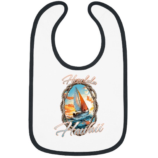 Sailing Honolulu Hawaii Sea and Sunshine Bibs