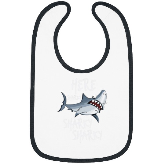 Here Sharky Fisherman Shark Fin Deep Sea Fishing Rod Angler Bibs
