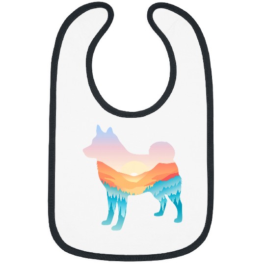 Schipperke Nature Hiking Dog Sunrise Adventure Bibs