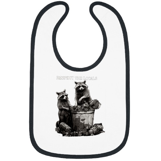 Raccoon Pet Respect The Locals Raccoon Bibs