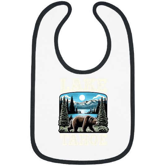 Lake Tahoe Adventure Nature Lover Mountain Hiking Design Bibs