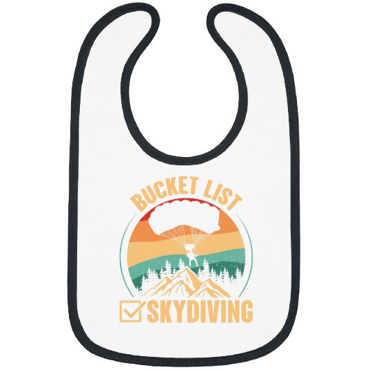 Skydiving Base Jumping Parachute Bucket List Skydiving Bibs