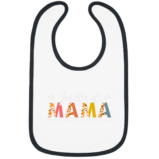 Inked Mama Tattoo Leopard Print vintages Mothers Day Bibs