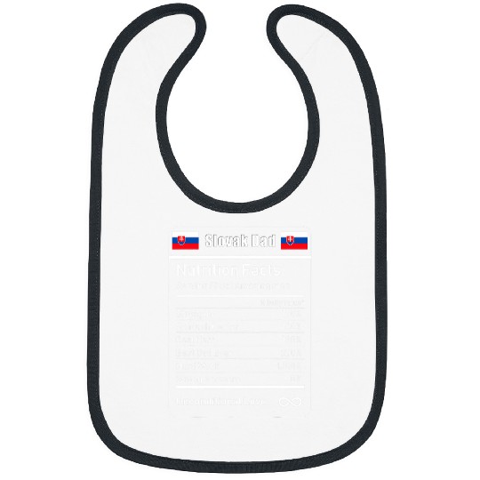 Slovak Dad Nutrition Facts Fathers Day Gift Bibs