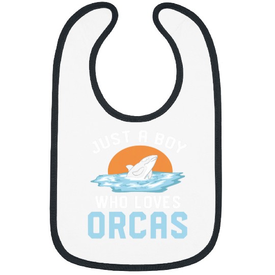 Killer Whale Lover Ocean Animal Lover Just A Boy Orca Bibs