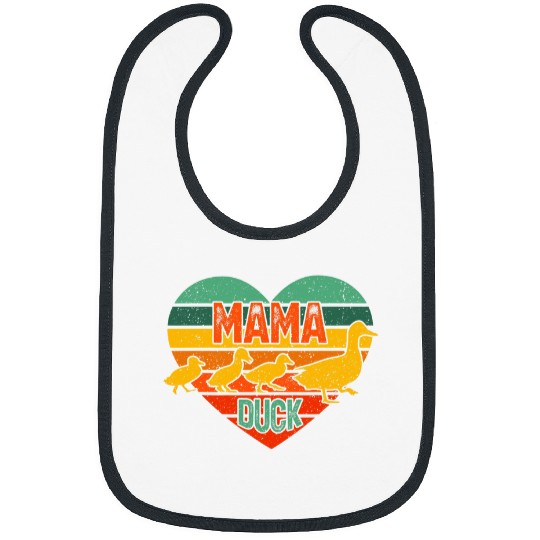 Duck Pet Mama Duck 3 Ducklings Duck Mom Mother s Day Bibs