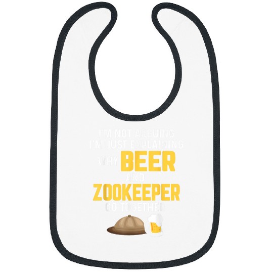 Beer Fun Zookeeper Drinking Beer Zookeeping Beer Lover Drinker 5 Bibs