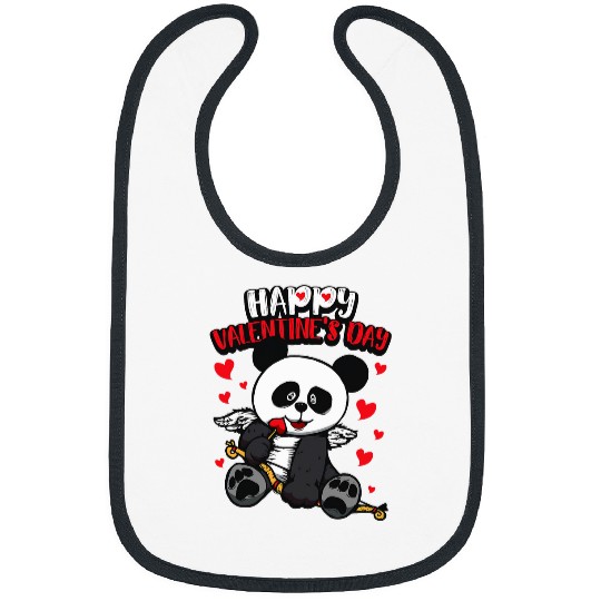 Panda Pet valentines panda sweet cupid animals Bibs