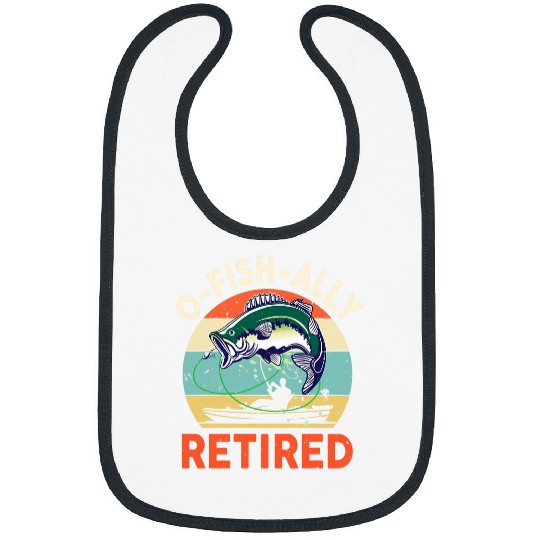 Kayak Fishings Bass Fish Dad Grandpa Fisherman Retired Bibs