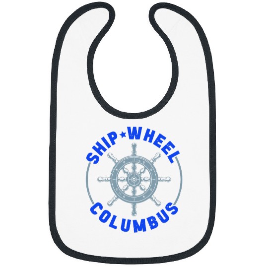 Ship Wheel Columbus Day Navigator Ship Christopher Columbus Bibs