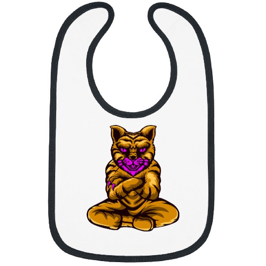 Japanese samurai cat tattoo kawaii ninja cat 13 Bibs