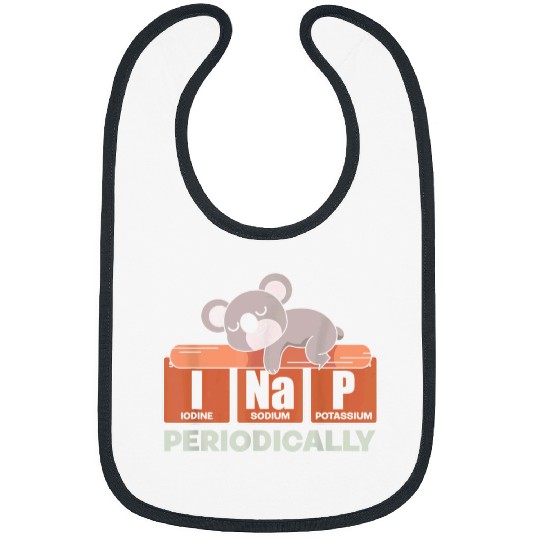 Koala Pet Cute Animal Napping Periodic Table Sleeping Funny Koala Bibs