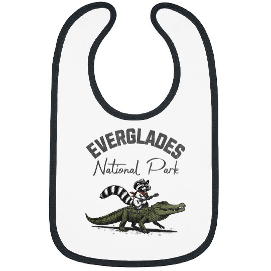 Raccoon Pet riding an Aligator Everglades National Park Tourist Bibs