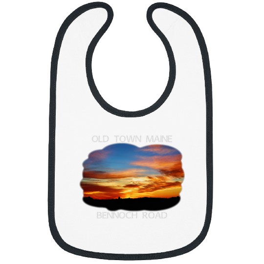 Old Town Maine Magic Hour Early Morning Twilight Sky 1 Bibs