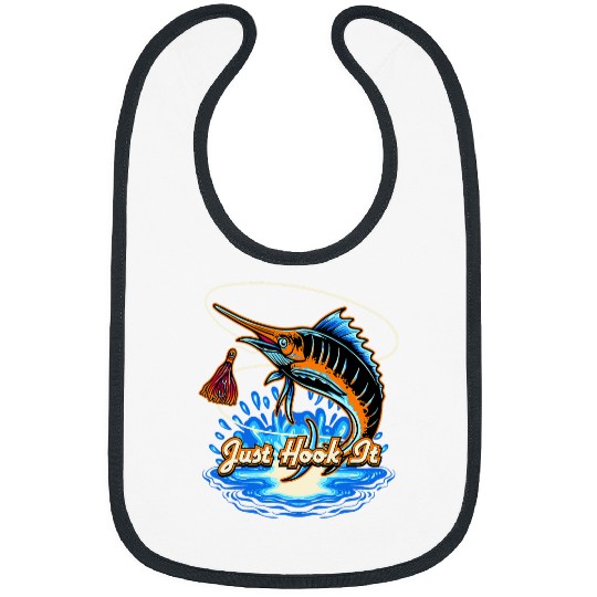 Just Hook It Ocean Fishing Sea Fisherman Lakes Hunting Bibs