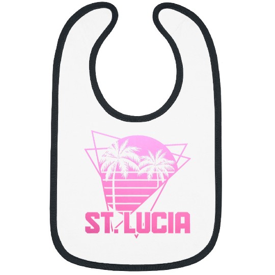 St Lucia Retro vintages Surf 80s Souvenir Beach Surfer Bibs