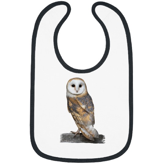 Owl Pet Barn Owl Portrait Bibs