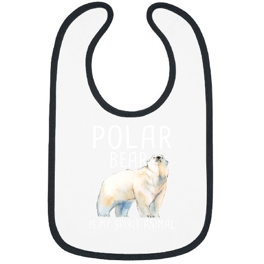 Bear Pet Polar Bear Is My Spirit Animal Wildlife Lover Zookeeper Bibs
