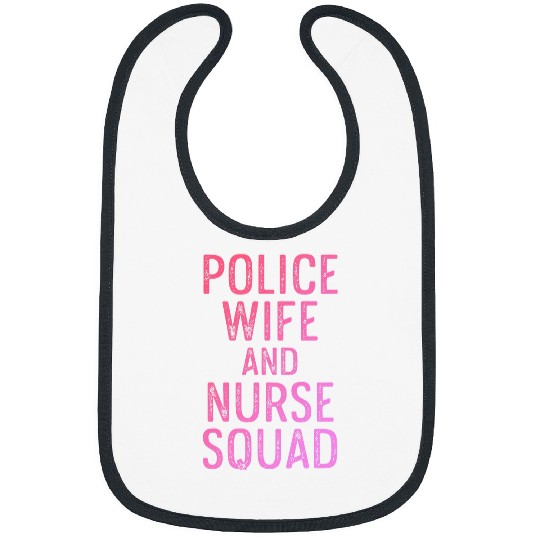 Police Wife nurses Life RN Mom Bibs