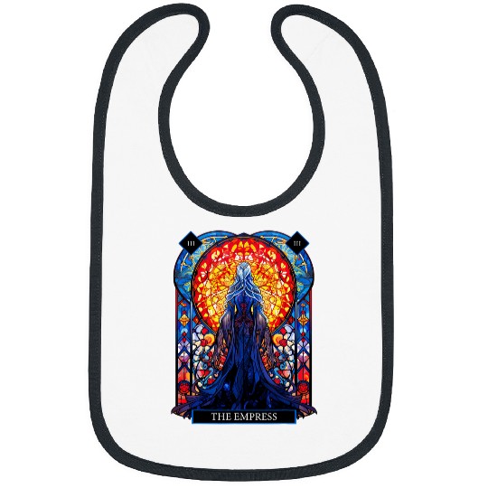Stained Glass The Empress Tarot Card Psychic Reading Bibs