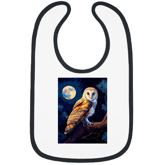 Owl Pet barn owl vintage Bibs
