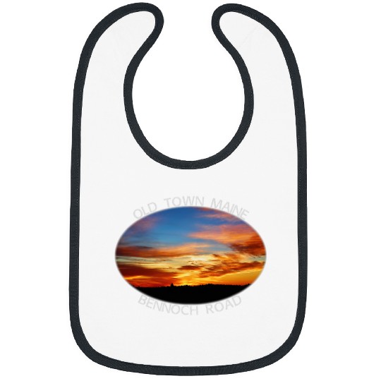 Old Town Maine Magic Hour Early Morning Twilight Sky 2 Bibs