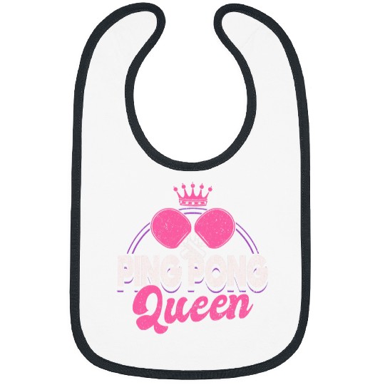 Table Tennis Tournament Ping Pong Queen Bibs