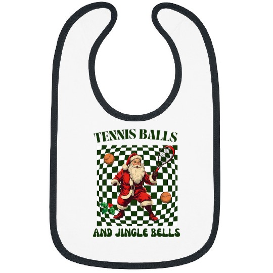 Tennis Balls and Jingle Bells Santas Christmas Game Bibs